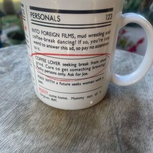 1988 coffee lovers personal ad Coffee Mug with Humorous Text